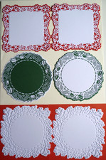 Set die cut embossed - 6,