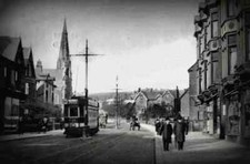 A4 Photo Lancashire Blackburn Preston New Road L&Nwr Parcels & Tram Haycart