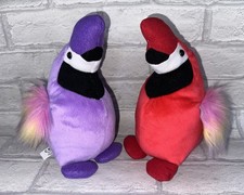 Rainbow Parrot Plush Bundle 2 Soft Toy Birds Playtime Wholesale 20cm