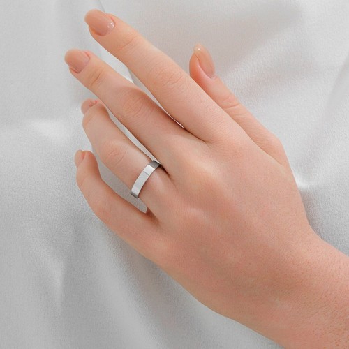 4mm band width solid 950 - width,