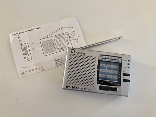 World band radio small - band, am/fm