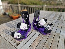 Burton Mission Snowboard Bindings, Medium, Great condition, purple.