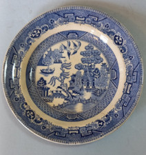Antique willow pattern plate - willow,