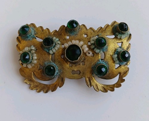Vintage folk art - , brooch