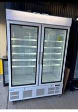 Double Door Upright Display Freezer 920Ltr White - GH507  Polar G-Series