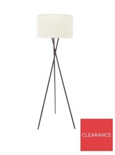 Pale Grey Tripod Floor Lamp