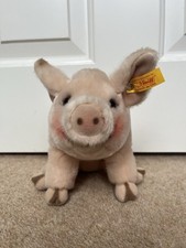 Authentic Steiff Plush Pig Toy