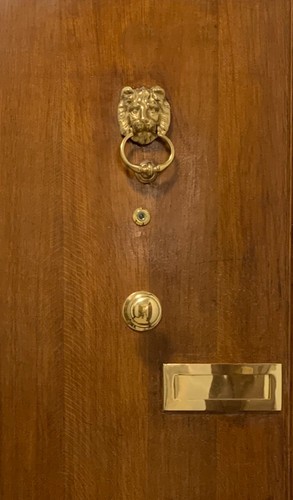 Brass door hardware set - hardware,