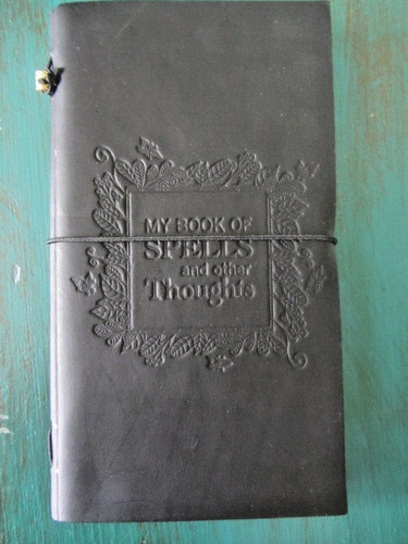 Black leather book - 'my,