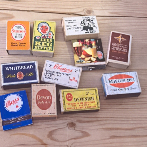 Vintage british beer matchbox - vintage,