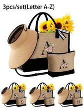 3Pcs Women's Beach Tote Set