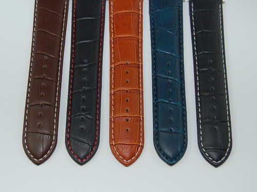 Genuine leather mock croc - leather,