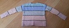 GIRLS NEXT DESIGNER MULTICOLOURED ROUND NECK JUMPER - AGED 9 YEARS - 134CM
