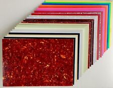 Blank Pickguard Sheet scratchplate material 44 x 29cm many colours 1 3 4 ply