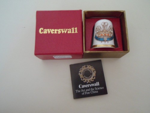 Caverswall china boxed thimble - china,