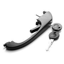 Cab Door Handle w Keys Black VW T25 Vanagon 251837205F Good Quality