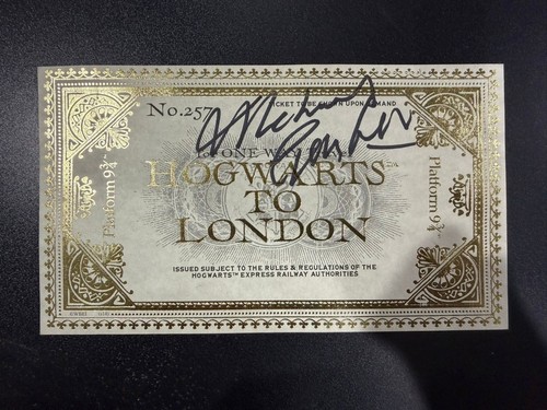 Michael gambon signed hogwarts - gambon,