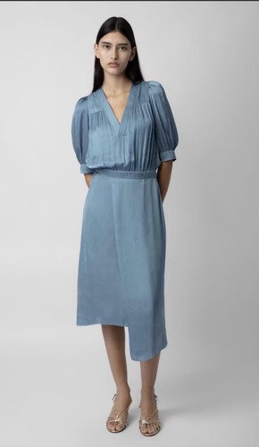 Zadig voltaire blue satin - voltaire,