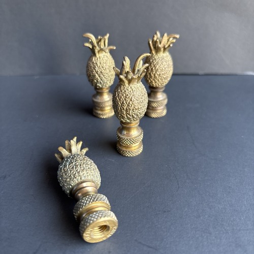 Vtg lot brass pineapple - of,