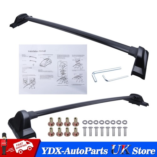 Black roof cross bars - roof, full