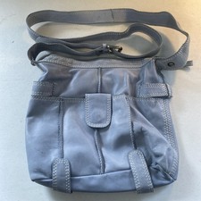 Clarks Soft Leather Baby Blue Handbag San36