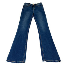 Diesel Womens Jeans High Rise Bootcut Dark Blue 27 32 UK8 Whiskers Stretch