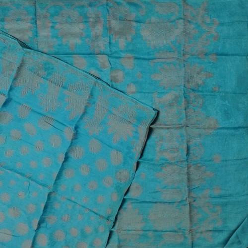 Vintage teal blue sarees 100 - teal,
