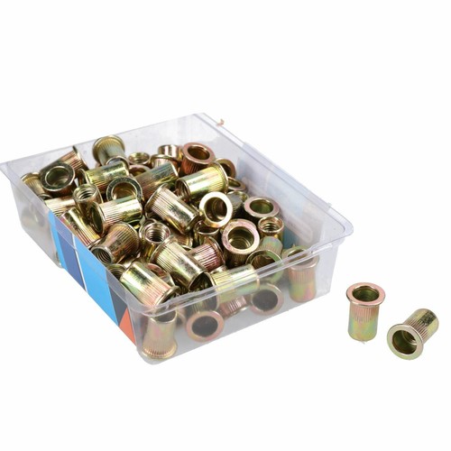 8mm steel nut - 8mm, inserts