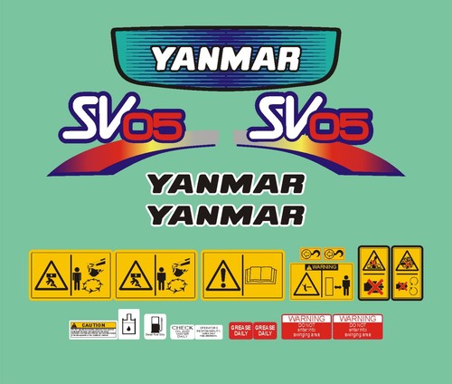 Yanmar sv05 mini digger - yanmar, decal