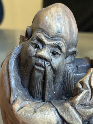 Antique chinese carved wood - chinese,