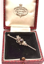 Vintage Charles Horner925 Silver and Freshwater Pearl Bar Brooch For Repair