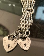 Silver Five Bar Gate Bracelet