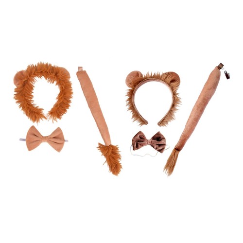 Kids lion costume set headband - set,
