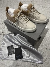 Genuine Giuseppe Zanotti Trainers Size UK 9 (43) Taupe 2 Tone Low Top Italian