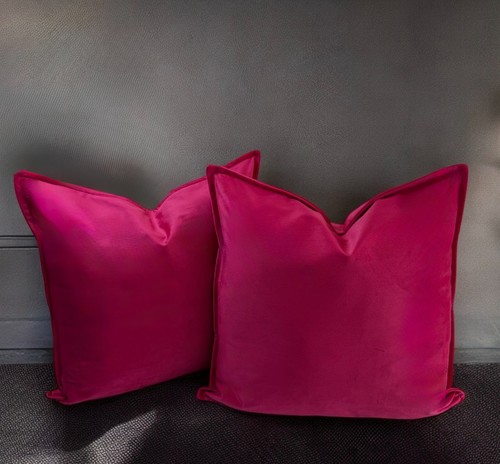 Plush velvet cushion cover - plush,