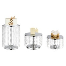 3pcs/Set Metal Mirrored Round