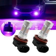 2x Pink Purple H11/H8 LED Fog