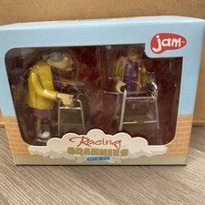 Clockwork Wind Up RACING GRANNIES Toy Novelty In Gift Box vintage 2005  