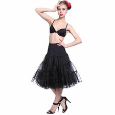 50s Vintage Rockabilly Petticoat Skirt, 26" Length Net Underskirt