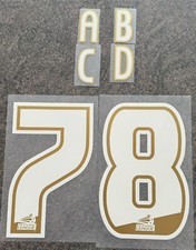 2007- 2013 English Football League White/ Gold letters and Numbers