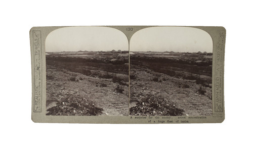Ww1 stereoview huge fleet of - ww1,