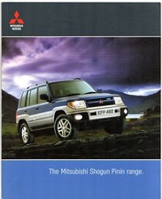 Mitsubishi Shogun Pinin 2001-02 UK Market Brochure Classic Equippe Elegance Vivo