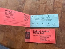 2 x national savings stamp books no stamps