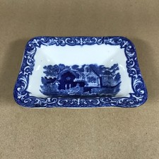 Vintage Blue and White George Jones and Sons Abbey 1790 Shredded Wheat Dish Bowl