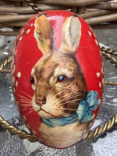 Antique papier mache rabbit - antique,
