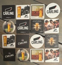 16 Carling Beer Mats - 5 Designs -  Home Bar / Pub Experience