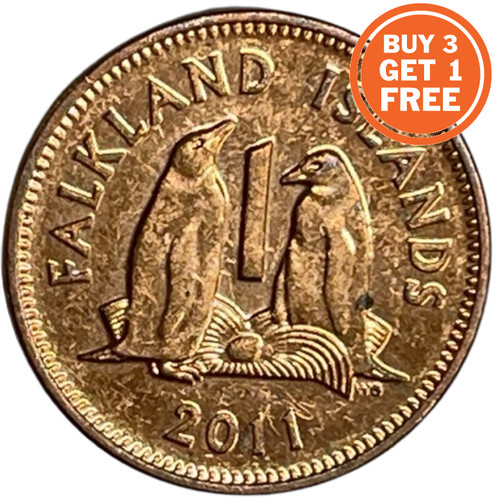 One penny falkland island - -,