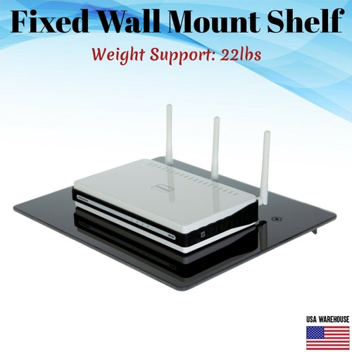 Floating glass shelf - glass, wall