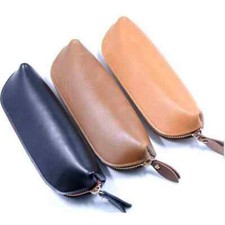 Leather Vintage Zipper Pencil