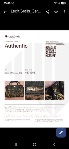 Authenticated dolce gabbana - dolce, &
